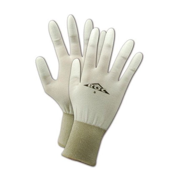 Magid Coated Gloves, 2 Abrasion Level, White, 8 12 PK PU58-8 - main